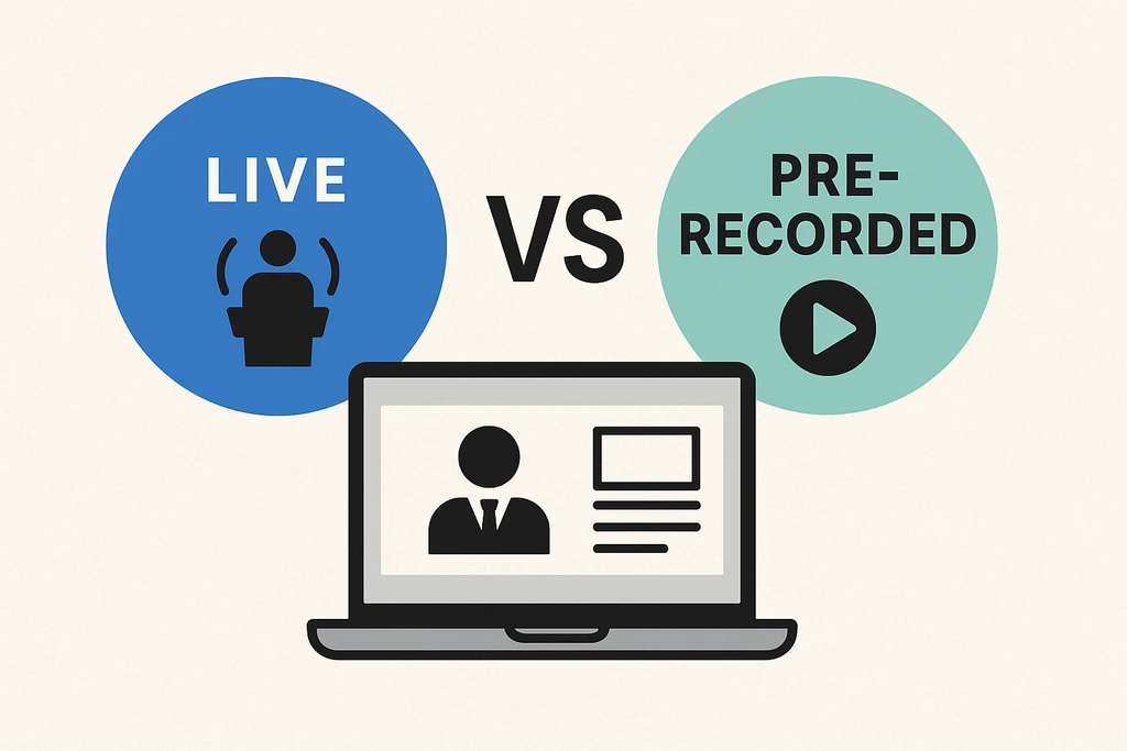 Live vs Pre-Recorded Events: What Really Works (And When to Use Each)