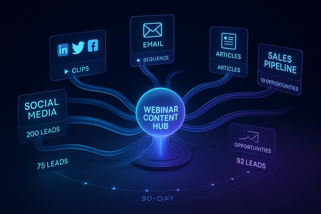From Webinar to Pipeline: The 90-Day Content Distribution Framework
