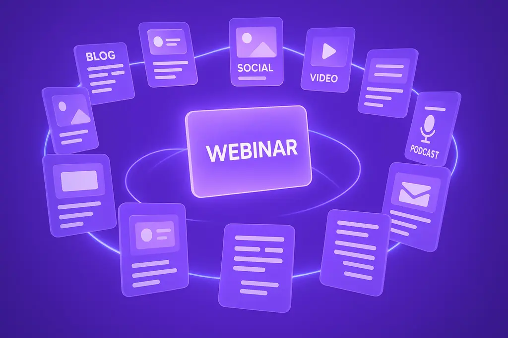 Webinar Content Repurposing: Turn One Session Into 10 Marketing Assets
